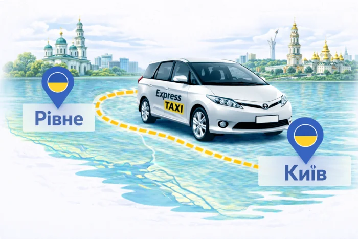 Таксі Рівне → Київ  ᐈ Міжміський трансфер не дорого...