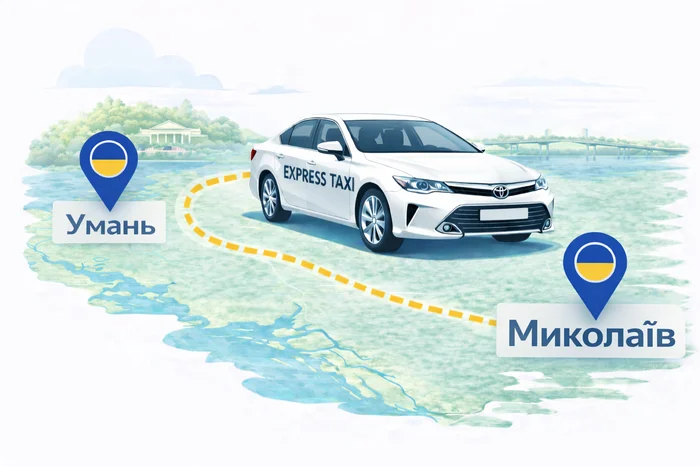 Міжміське таксі Миколаїв - Умань | Express Taxi