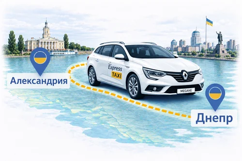 Такси из Александрии в Днепр | Express Taxi