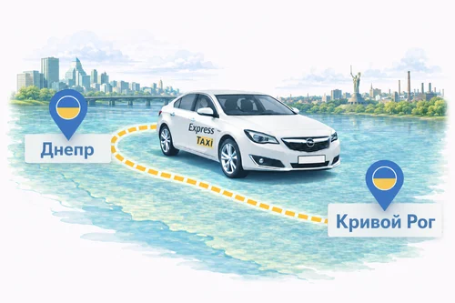 Заказать такси Днепр - Кривой Рог
