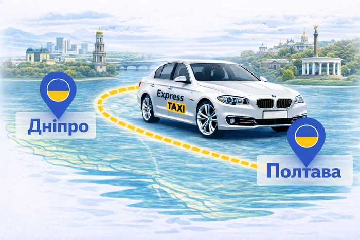 Міжміське таксі Дніпро - Полтава