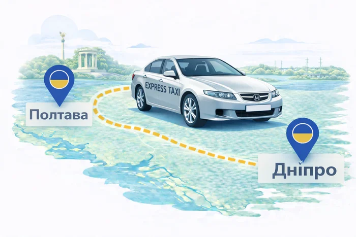 Міжміське таксі Дніпро - Полтава