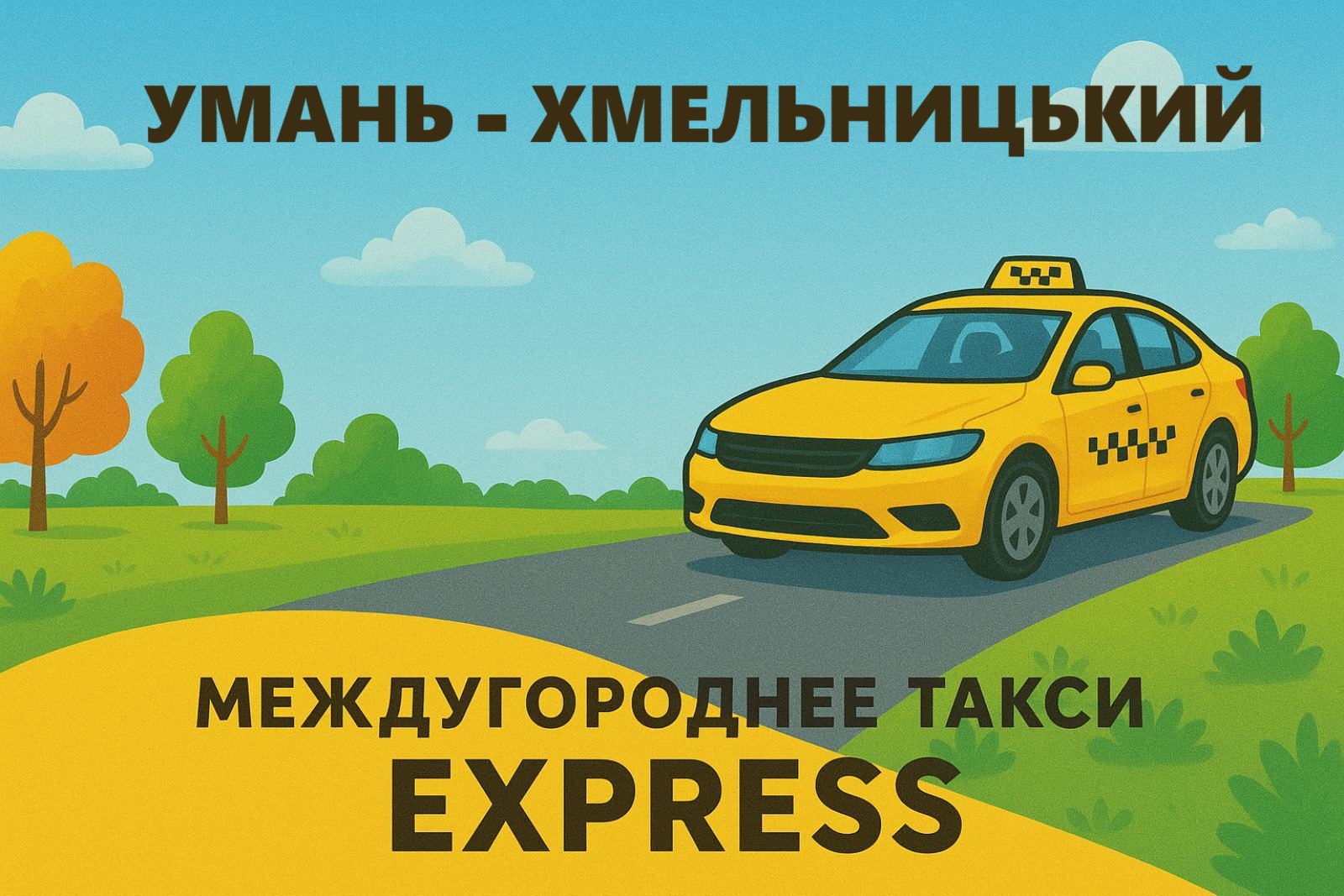 Міжміське таксі Умань – Хмельницький | Express Taxi