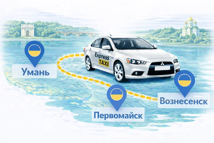 Такси Умань → Первомайск → Вознесенск | Express Taxi