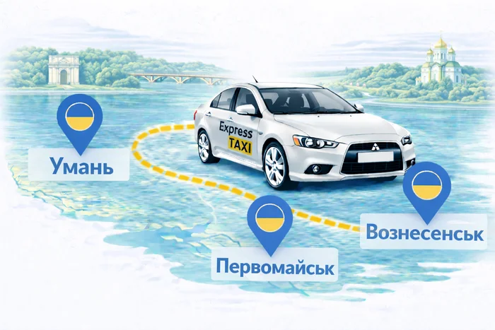 Таксі Умань → Первомайськ → Вознесенськ | Express Taxi