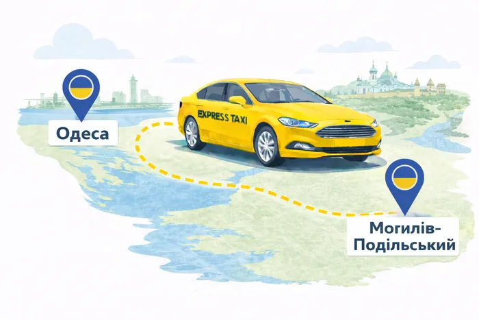 Одеса → Могилів-Подільський ᐈ Міжміське таксі по Україні