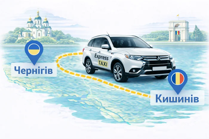 Таксі Чернігів - Кишинів ᐈ ЗАБРОНЮВАТИ міжміське таксі
