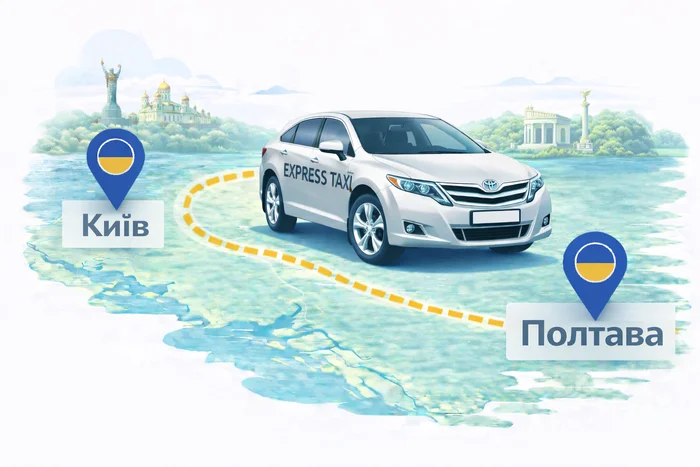 Міжміське таксі Київ – Полтава | Ціна 8.000 ₴