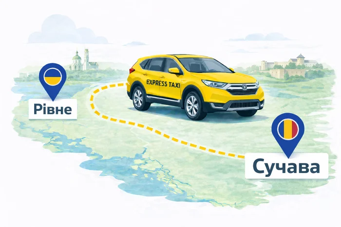 Таксі Рівне → Сучава ᐈ ЗАБРОНЮВАТИ міжміський трансфер