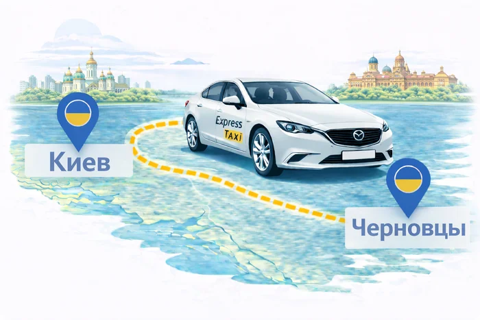 Междугороднее такси Киев – Черновцы цена 12.000 грн. 