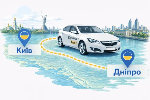 Міжміське таксі Київ – Дніпро за вигідною ціною від Express TAXI