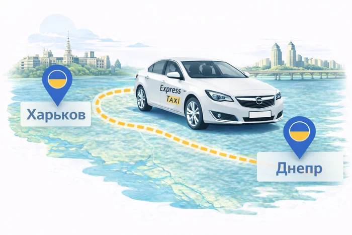 Междугороднее такси Харьков – Днепр по выгодной цене 5.200 грн.