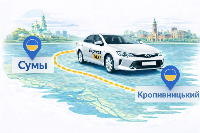 Сумы – Кропивницкий ᐈ недорогое такси по Украине