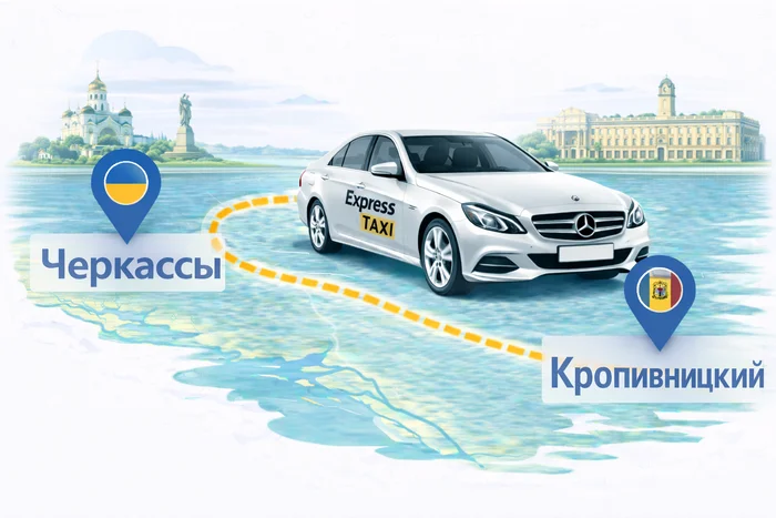 Черкассы → Кропивницкий ᐈ такси межгород, недорогое