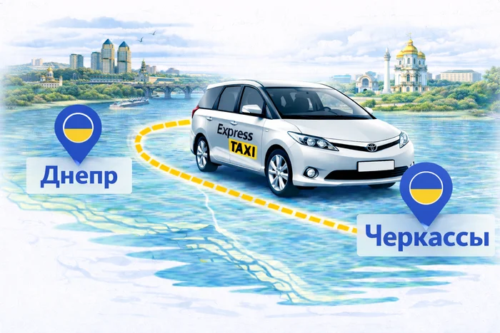 Днепр → Черкассы ᐈ Междугороднее такси по Украине