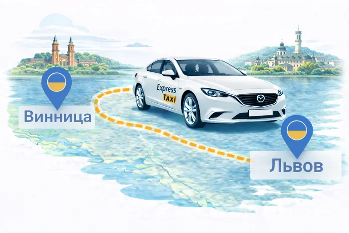 Междугороднее такси Винница – Львов цена 9.600 грн.
