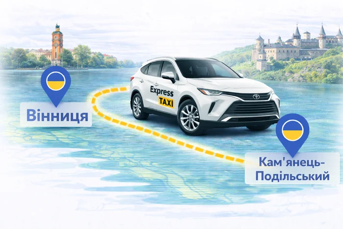 Міжміське таксі Вінниця – Кам'янець-Подільський: Ціна 4.700 грн.