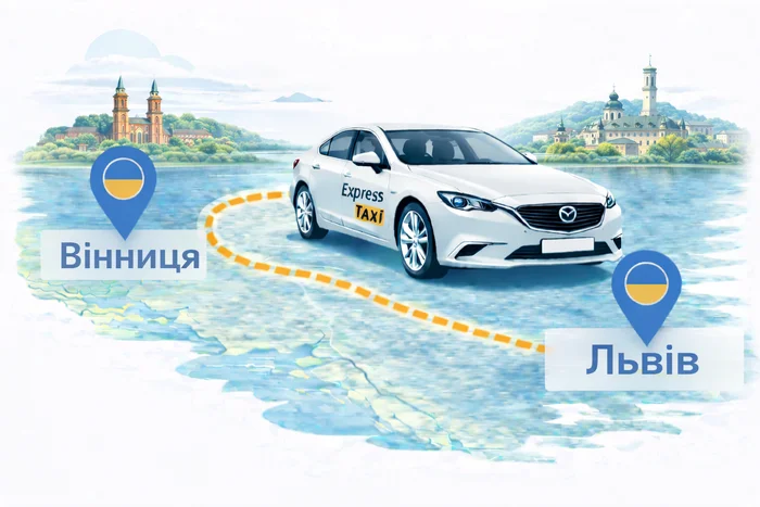 Міжміське таксі Вінниця – Львів ціна 9.600 грн.