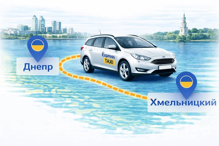 Междугороднее такси Днепр – Хмельницкий от Express Tax