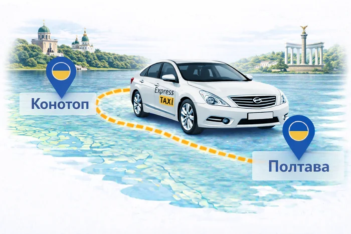 Междугороднее такси Конотоп – Полтава от Express Taxi