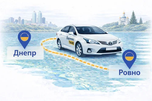 Междугороднее такси Днепр – Ровно цена 22.000 грн | Индивидуальный трансфер Express Taxi
