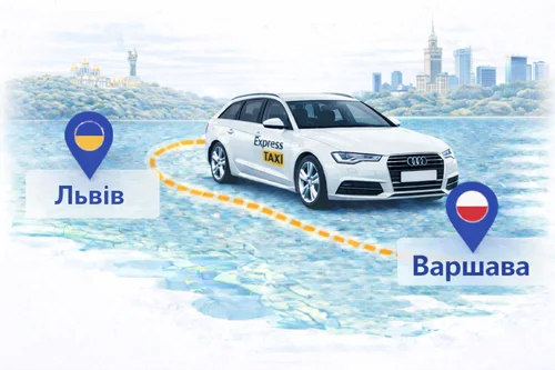 Міжнародне таксі Львів – Варшава ціна 16.500 грн | Трансфер в аеропорт Шопена (WAW) | Express Taxi