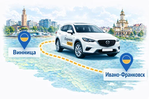 Междугороднее такси Винница – Ивано-Франковск цена 9 700 грн | Индивидуальный трансфер Express Taxi