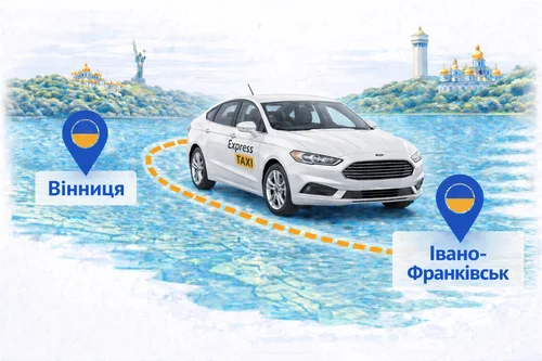 Міжміське таксі Вінниця – Івано-Франківськ