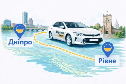Міжміське таксі Дніпро – Рівне від Express Taxi