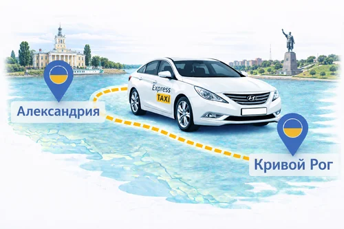 Междугороднее такси Александрия — Кривой Рог 2.700 грн | Индивидуальный трансфер Express