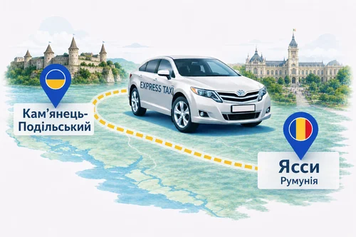 Міжнародне таксі Кам’янець-Подільський – Ясси — ціна 200 євро | Індивідуальний трансфер Express Taxi