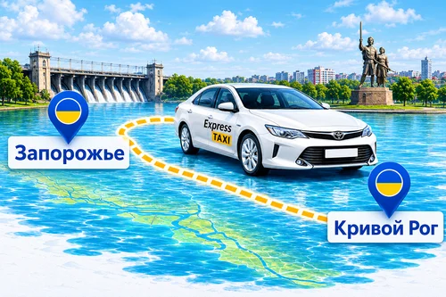 Такси Запорожье — Кривой Рог: быстрый и комфортный трансфер