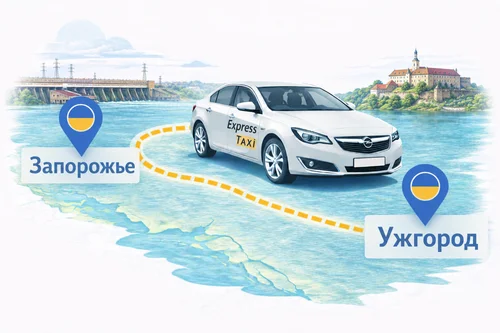 Такси Запорожье — Ужгород: комфортный маршрут через всю Украину