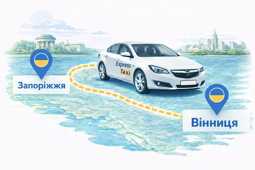 Таксі Запоріжжя — Вінниця: прямий трансфер для комфортних поїздок