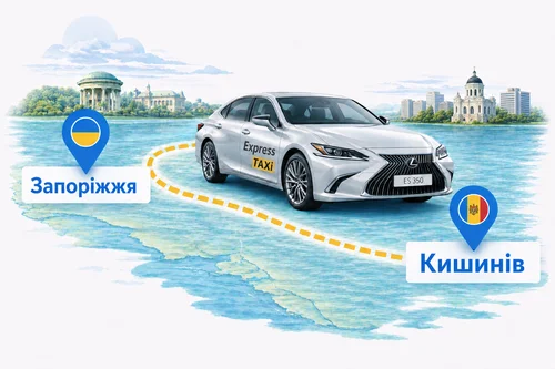 Таксі Запоріжжя — Кишинів: міжнародний трансфер без пересадок та зайвого клопоту