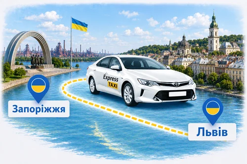 Міжміське таксі Запоріжжя — Львів: комфортна подорож через всю країну