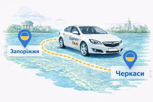 Міжміське Таксі Запоріжжя — Черкаси: комфортна поїздка без зайвих турбот