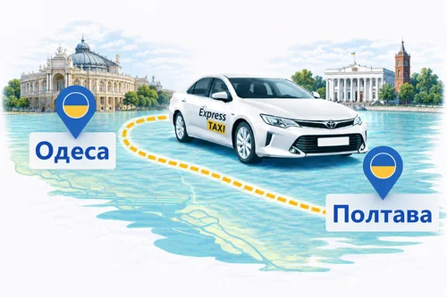 Міжміське таксі Одеса – Полтава — комфорт, безпека та фіксована ціна 14.700 грн