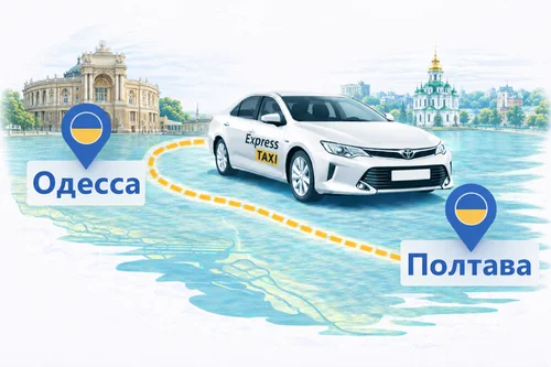 Междугороднее такси Одесса – Полтава | фиксированная цена 14.700 грн