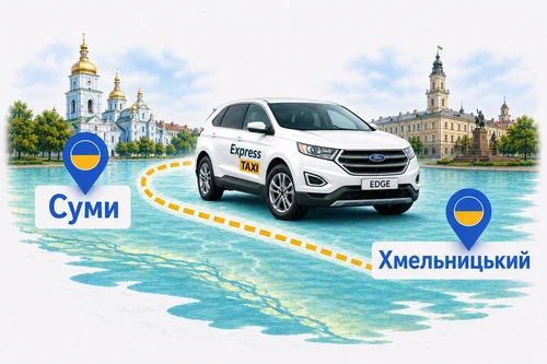 Міжміське таксі Суми – Хмельницький за 19.300 грн | Комфортний трансфер Express Taxi