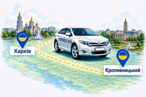 Міжміське таксі Харків – Кропивницький | за ціною 10.000 грн