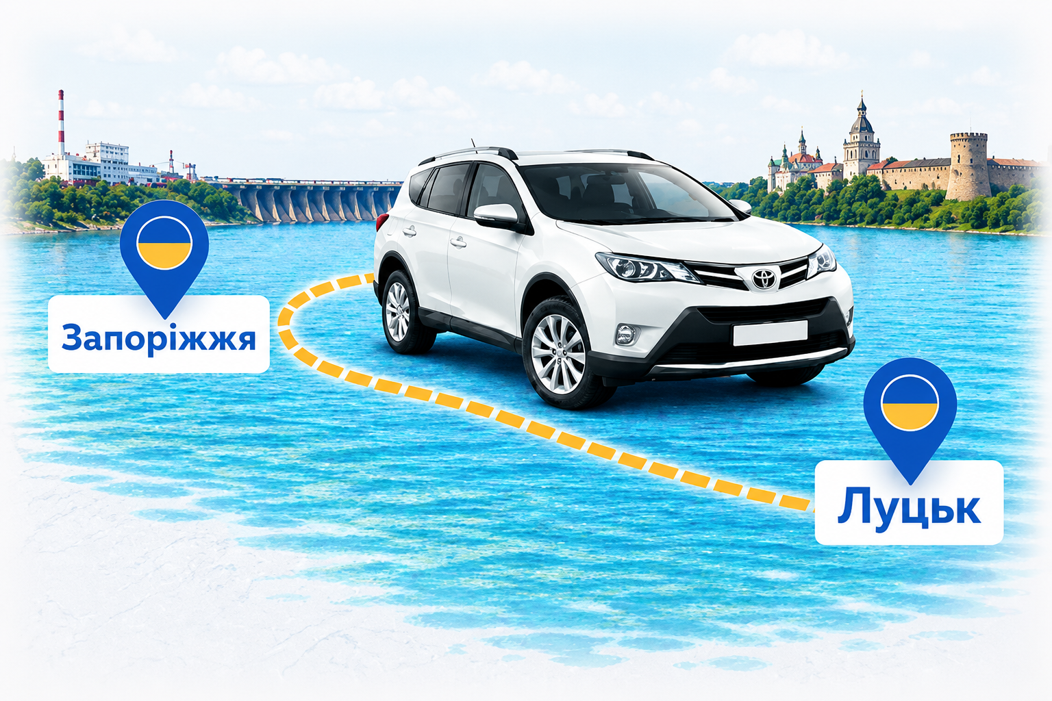 Таксі Запоріжжя — Луцьк