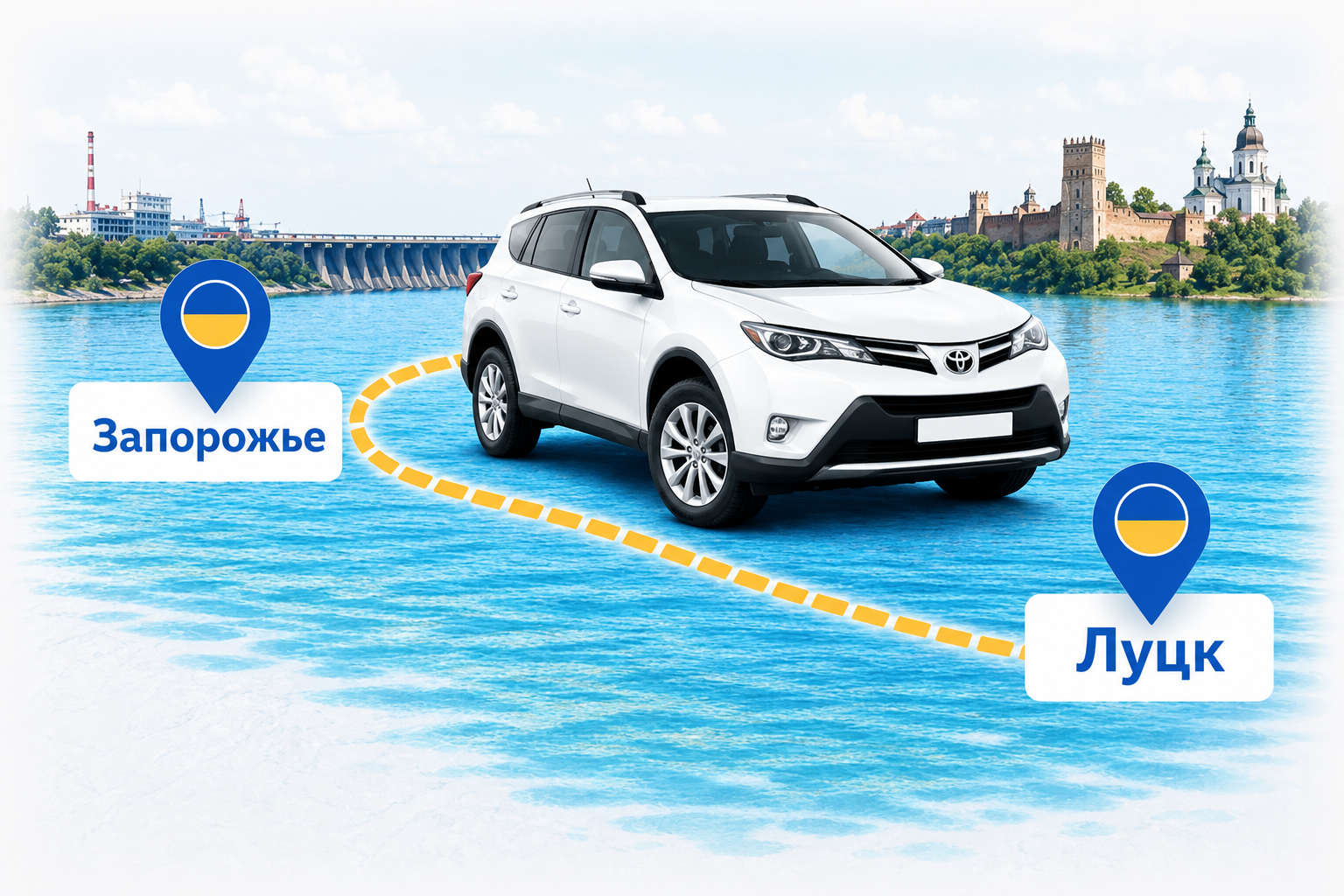 Такси Запорожье — Луцк