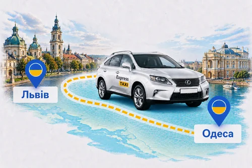Таксі Львів — Одеса від 21.500 грн