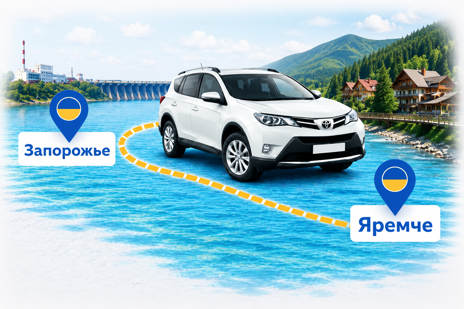 Такси Запорожье — Яремче