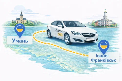 Міжміське таксі Умань – Івано-Франківськ від 14.300 грн | Express Taxi