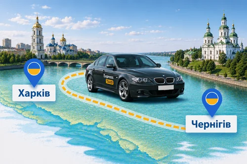 Міжміське таксі Харків – Чернігів за 13.400 грн