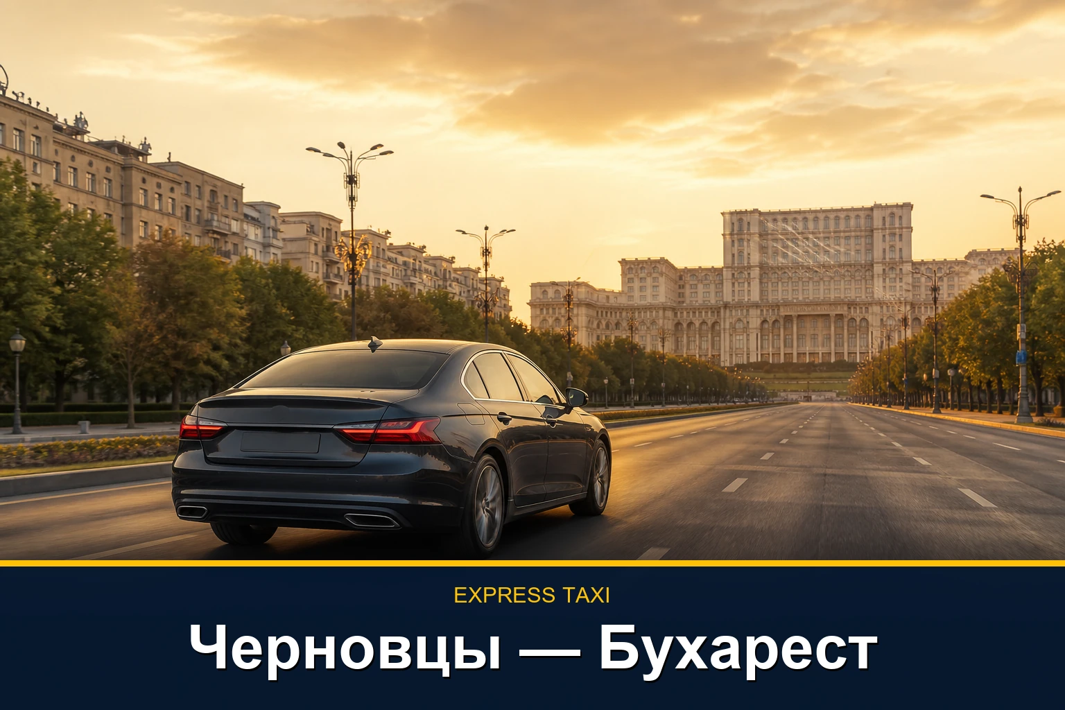 Международное такси Черновцы — Бухарест с поездкой до адреса в Румынии
