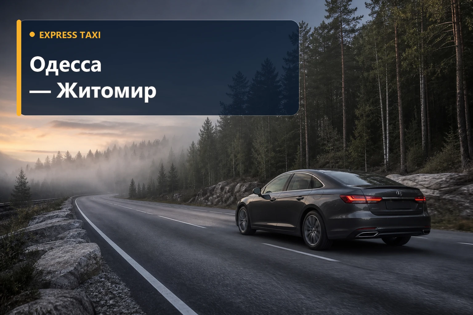Междугороднее такси Одесса — Житомир от 14 900 грн без пересадок