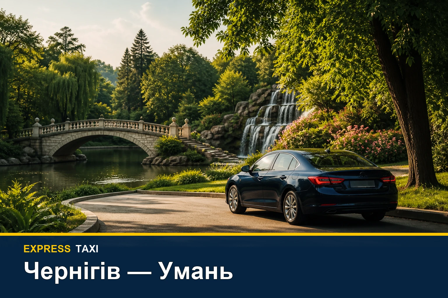 Таксі Чернігів — Умань: поїздка без пересадок до міської адреси чи «Софіївки»